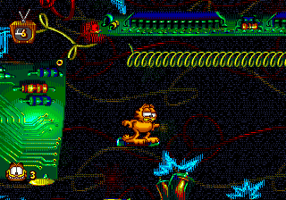 Garfield - Caught in the Act (USA, Europe) In game screenshot